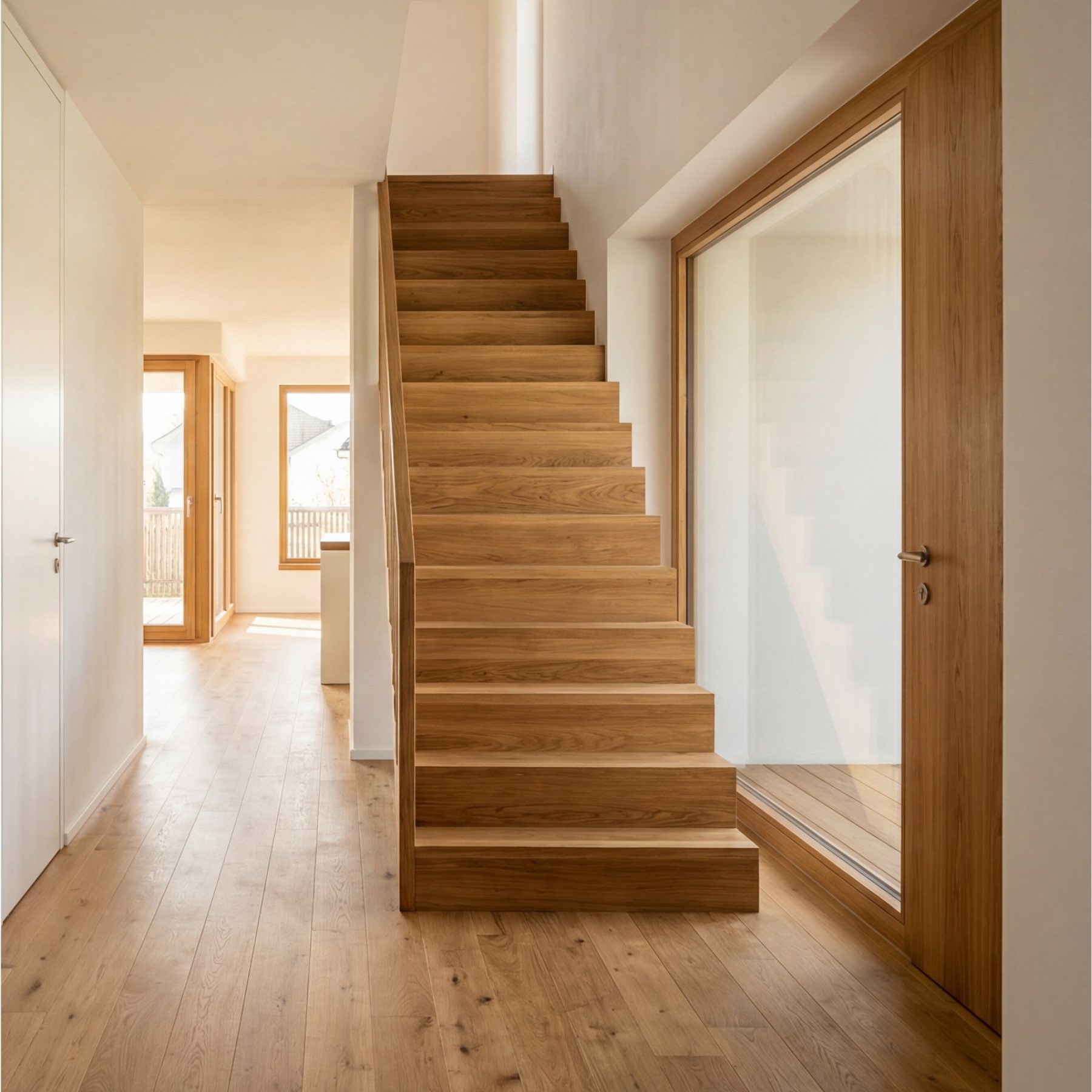 Entwurf A – Visualisierung Innen Treppe